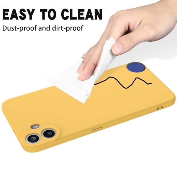 Matte Liquid Nothing CMF Phone 1 silikone cover - Gul Yellow