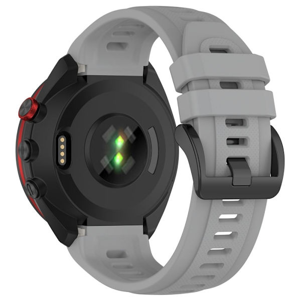 Silikonrem Garmin Approach S70 (42mm) - Grå Silver grey