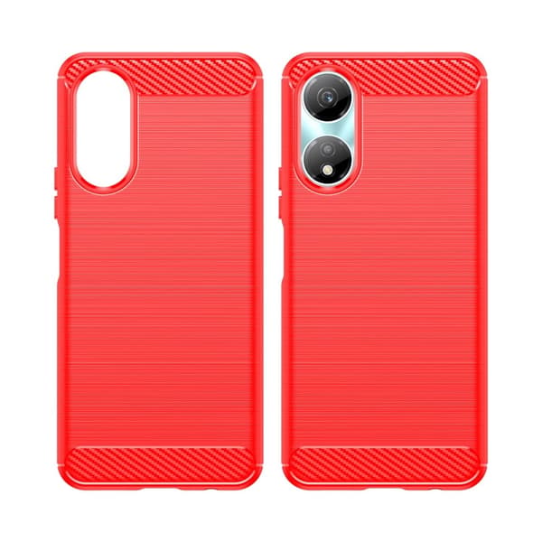 Carbon Flex Honor X5 Plus / Huawei Enjoy 40C cover - Rød Red