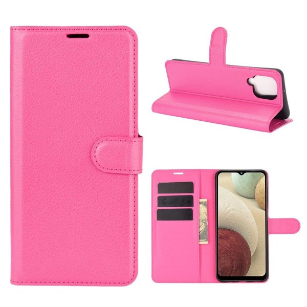 Classic Samsung Galaxy A12 5G flip etui - Rose Pink