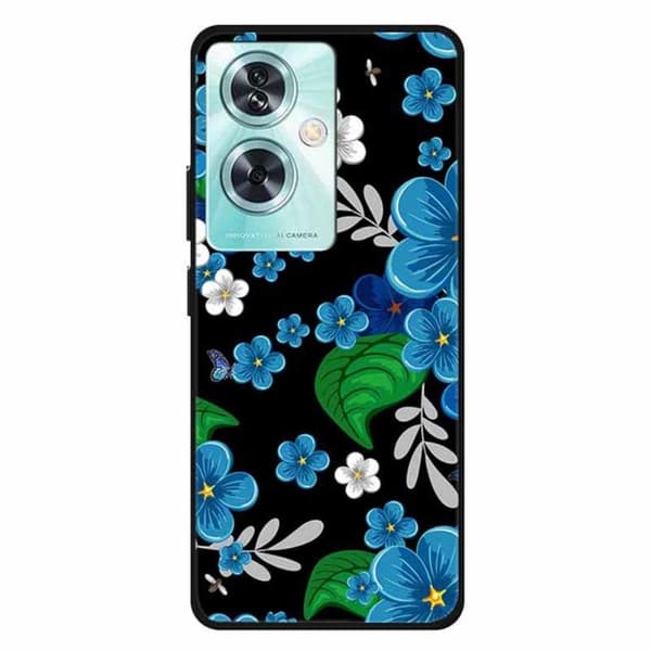Imagine OnePlus Nord N30 SE cover - Blå Blomst Blue