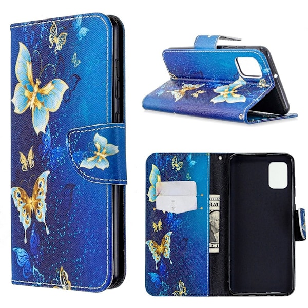 Wonderland Samsung Galaxy A31 kotelot - Metalliset perhoset Multicolor