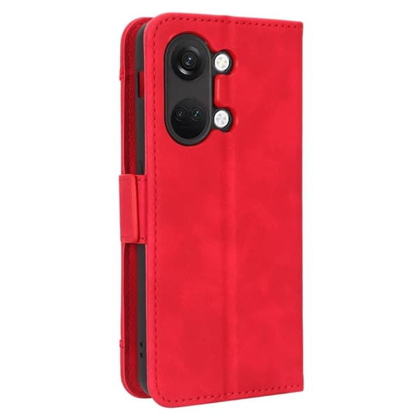 Stilig Læretui med Lommebok til OnePlus Ace 2v - Rød Red