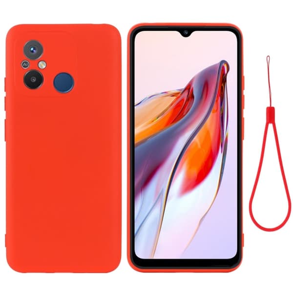 Matte Liquid silikone cover til Xiaomi Poco C55 / Xiaomi Redmi 11A - Rød Red
