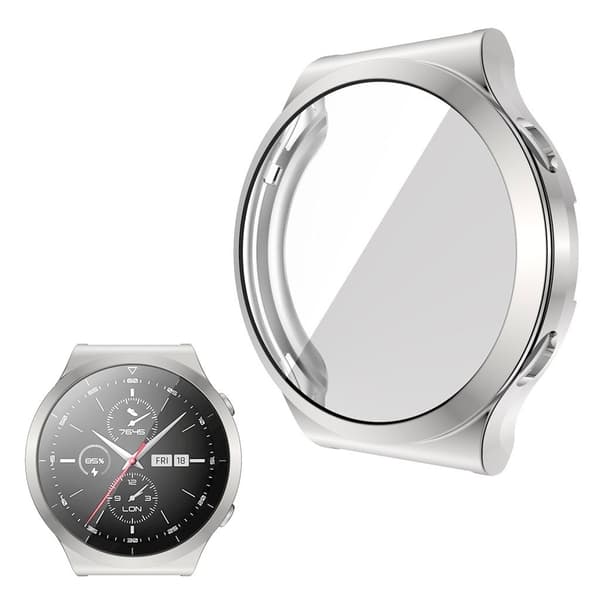 Huawei Watch GT 2 Pro glasad ram - Silver Silvergrå