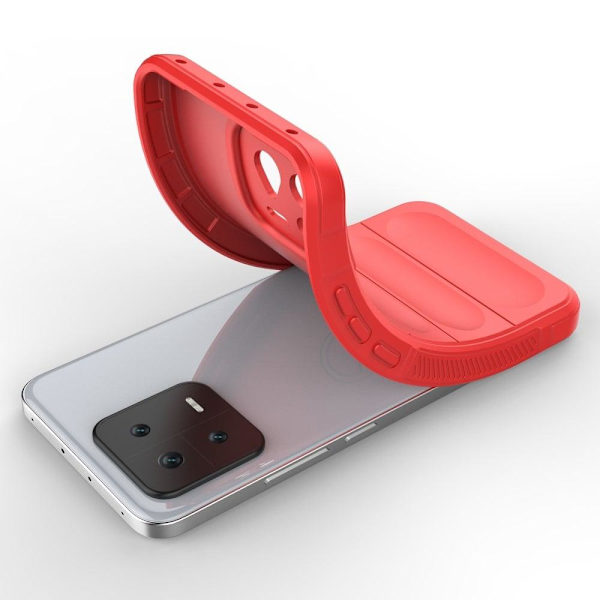 Mjukt greppformat Xiaomi 13 skal - Röd Röd