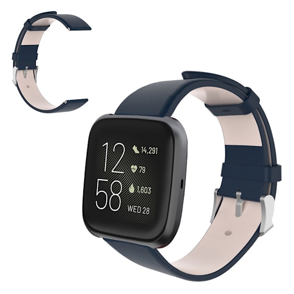 Fitbit Versa / Versa 2 / Versa Lite holdbart urrem - Mørkeblå Blue