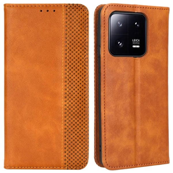 Bofink Vintage Xiaomi 13 Læder Etui - Brun Brown