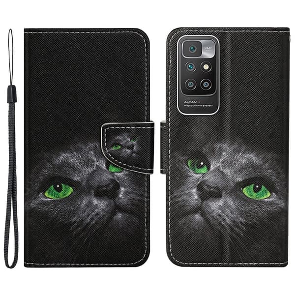 Wonderland Xiaomi Redmi 10 Prime / Redmi 10 Flip Etui - Sort Kat Black