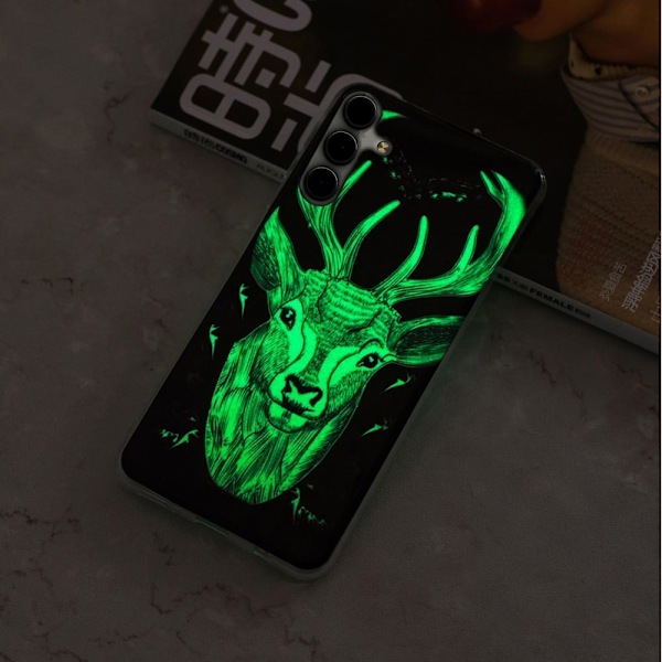 Deco Samsung Galaxy S23 Etui - Deer Hovede Black