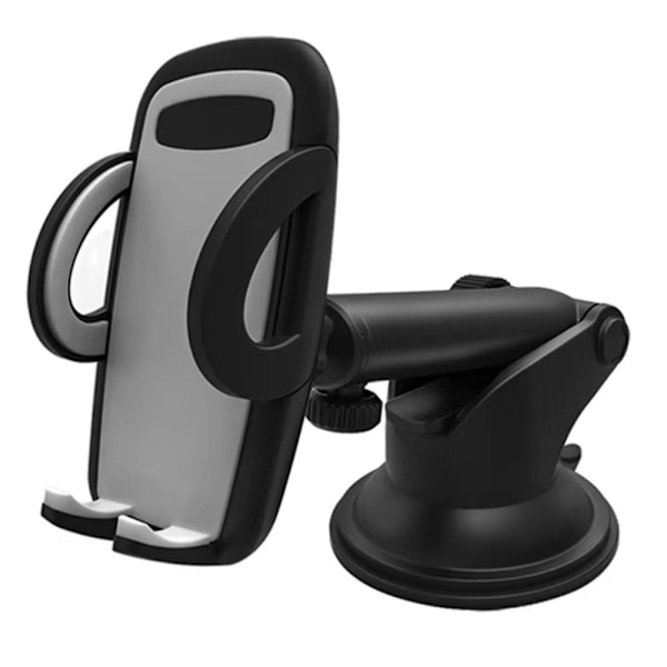 Yleiskäyttöinen kääntyvä varsi auton puhelimen kiinnike Black