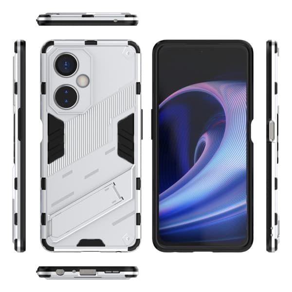 Shockproof Hybrid Deksel med A Modern Touch til OnePlus Nord Ce 3 Lite - Hvit White
