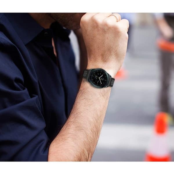Garmin Venu two-color silicone watch band - Black / Light Grey Svart