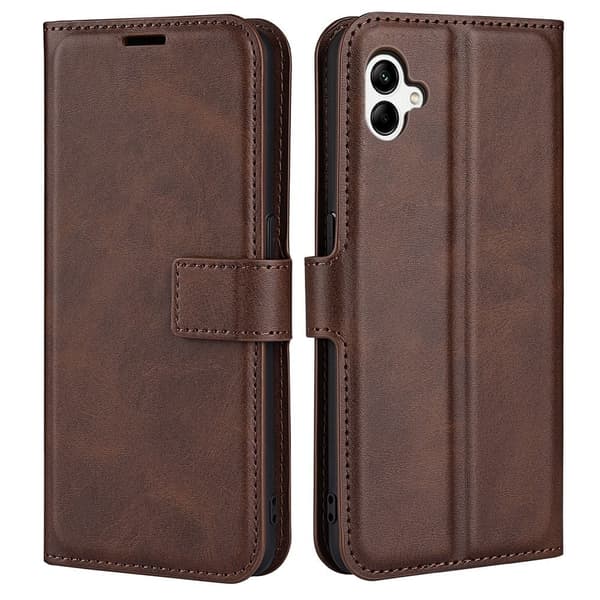 Lompakko Nahkakotelo For Samsung Galaxy A04 - Ruskea Brown