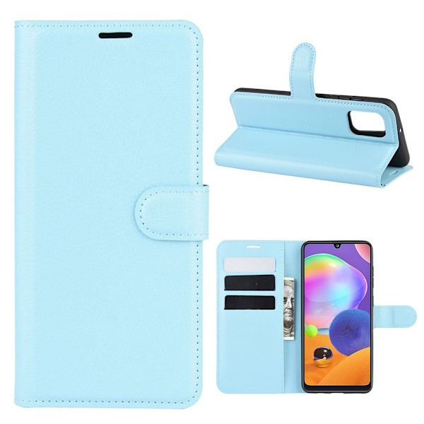 Klassisk Samsung Galaxy A31 flip etui - Blå Blue