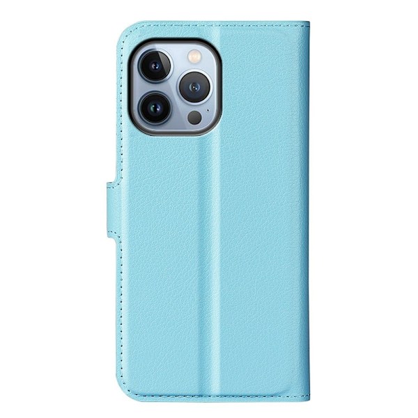 Klassisk iPhone 14 Pro flip etui - Blå Blue