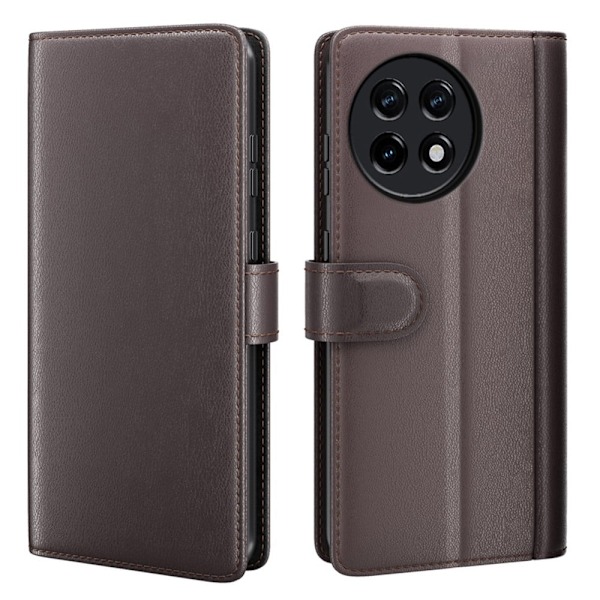 Aito nahkakotelo luottokorttipaikoilla OnePlus 11R / OnePlus Ace 2 - Ruskea Brown