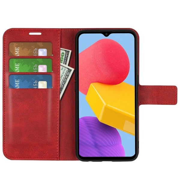 Lompakko Nahkakotelo For Samsung Galaxy M13 4g - Punainen Red