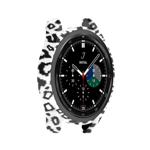 Samsung Galaxy Watch 4 Classic (46mm) skyddsfodral med unikt mönster - Vit Leopard Vit