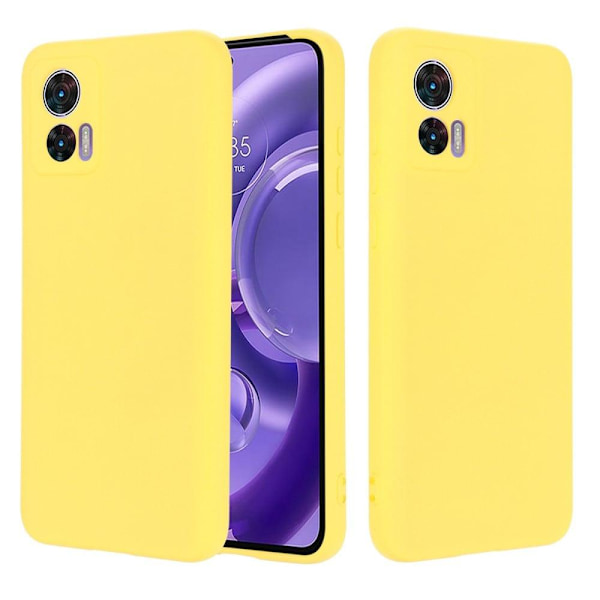 Matte Liquid silikone cover til Motorola Edge 30 Neo - Gul Yellow