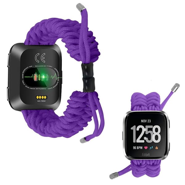 Fitbit Charge Versa braided watch band - Purple Lila
