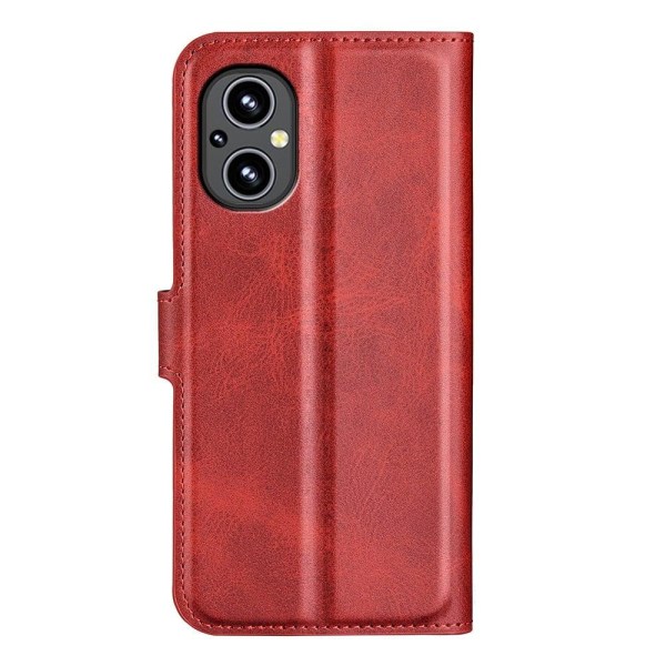 Lompakko Nahkakotelo For OnePlus Nord N20 5G - Punainen Red