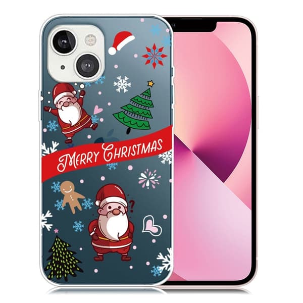 Julfodral till iPhone 13 Mini - Två Tomtar multifärg