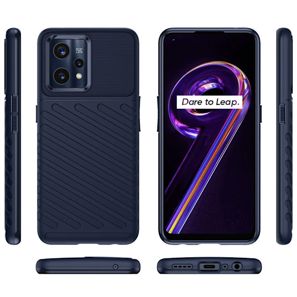 Thunder Realme 9 Pro Plus Etui - Blå Blue