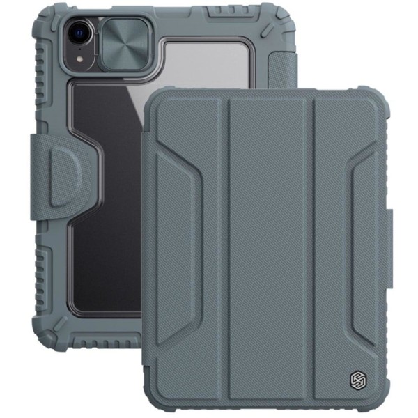 NILLKIN iPad Mini 6 (2021) protection cover with stand - Grey Silvergrå
