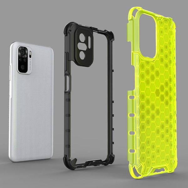 Bofink Honeycomb Xiaomi Redmi Note 10S Etui - Grøn Green