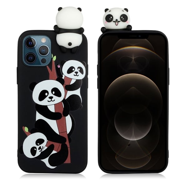 Cute 3D iPhone 12 Pro Max kotelot - Kolme Pandaa White