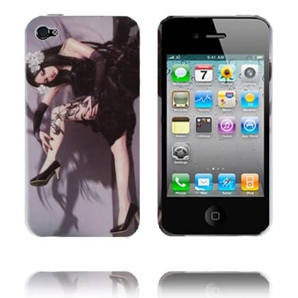 Ghost WoMand (Hvit Blomst) iPhone 4 Cover Multicolor
