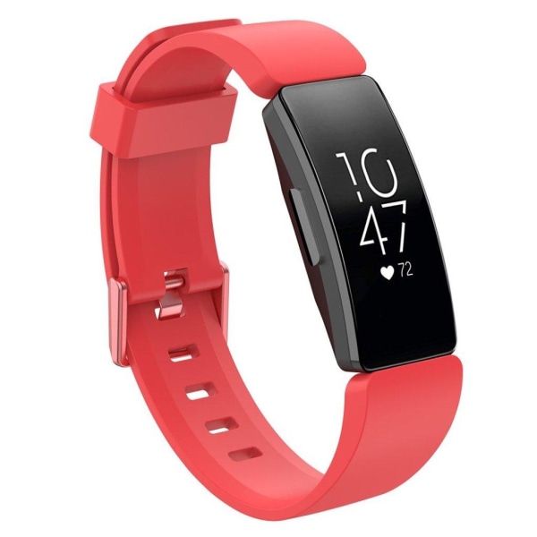 Fitbit Inspire / Inspire HR klockband av silikon - Storlek: S / Röd