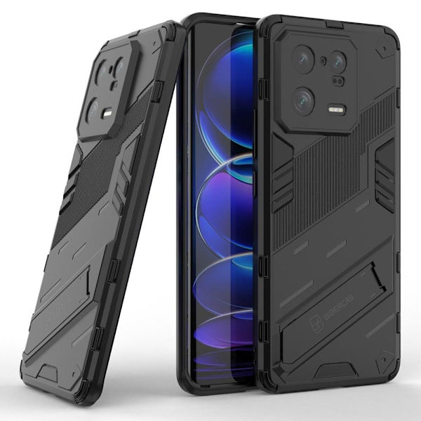 Stødsikker Hybrid Cover med A Moderne Touch til Xiaomi 13 Pro - Sort Black