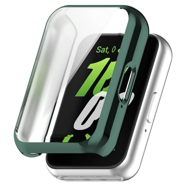 Samsung Galaxy Fit3 Watch Frame Case Galvanointi täysin kääritty joustava katsella kansi - Jadevihreä Green