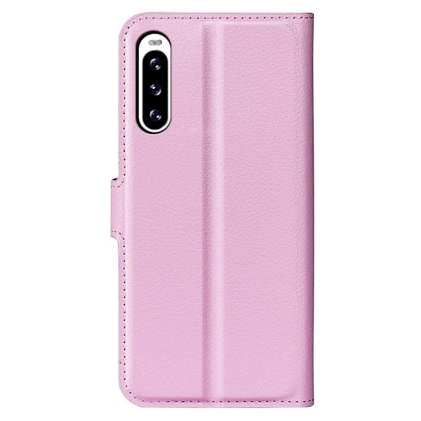 Klassisk Sony Xperia 10 V Flip Etui - Lyserød Pink
