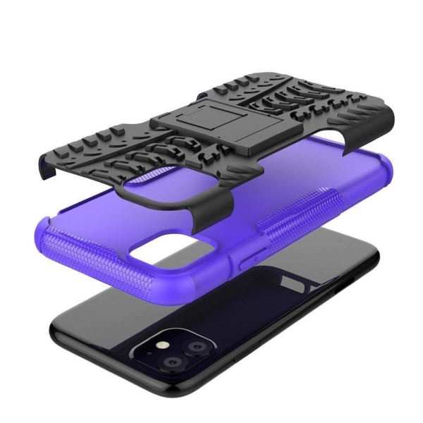 Offroad iPhone 11 kuoret - Musta / Violetti Purple