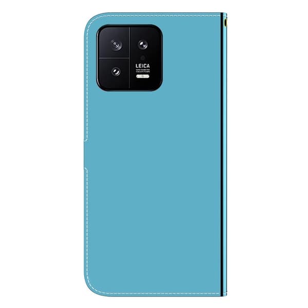 Mirror Xiaomi 13 Flippetui - Blå Silver grey
