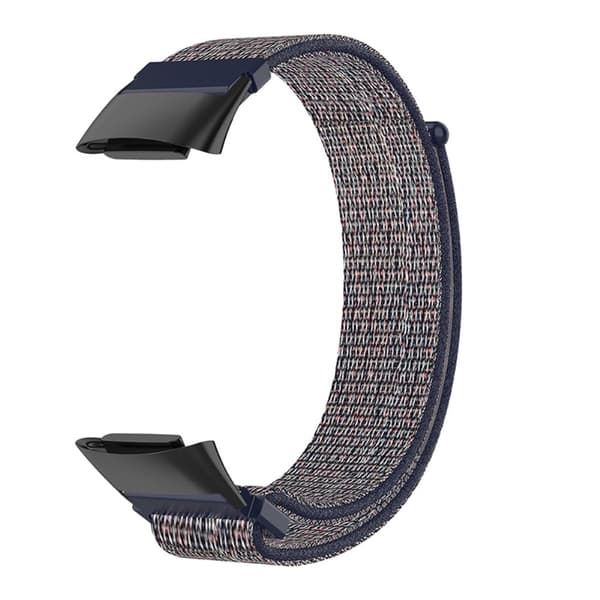 Elastinen nailon ranneke Fitbit Charge 5 - Tummansininen Blue
