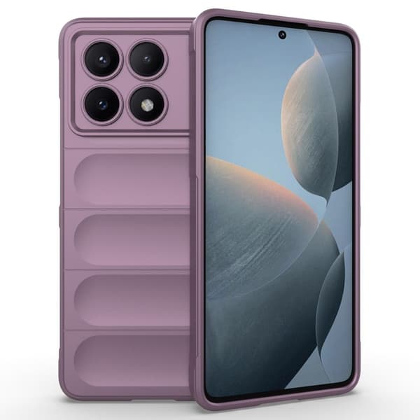 Mjukt greppformat Xiaomi Redmi K70E skal - Ljuslila Lila