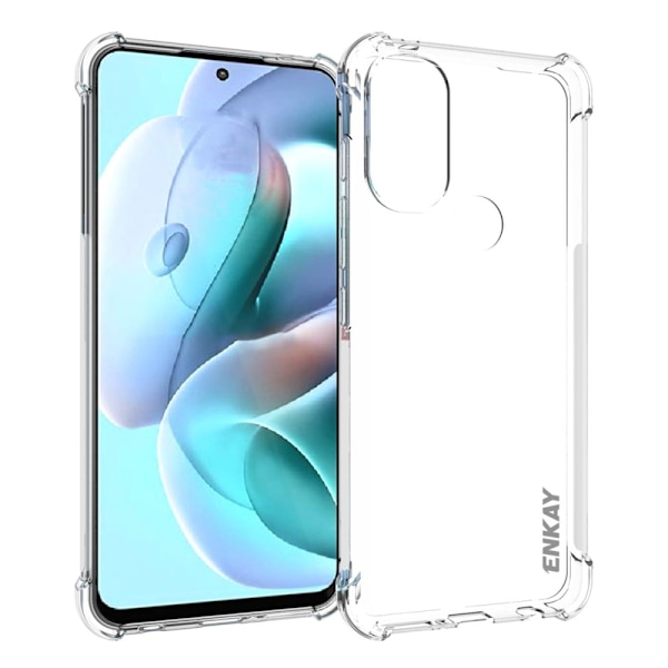 ENKAY selkeä pudotuksen kestävä kotelo Motorola Moto G71 5G:lle Transparent