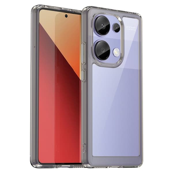 Xiaomi Redmi Note 13 Pro 4G / Xiaomi Poco M6 Pro smart telefonskal i akryl - Transparent Grå Silvergrå
