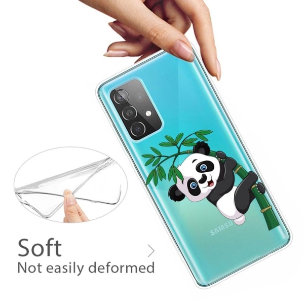 Deco Samsung Galaxy A73 Etui - Panda og Bambus White