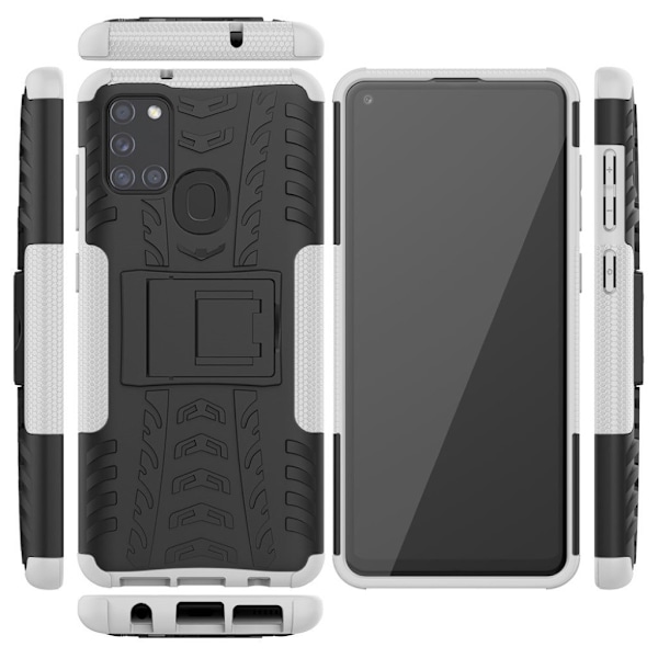 Offroad Cover - Samsung Galaxy A21s - Sort / Hvid Black