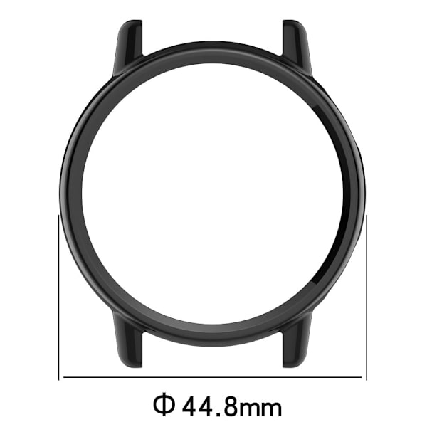 Garmin Vivoactive 5 Bumpresistent Protective Case Smartwatch Hollow Design Scratch Resistant Wear Resistant - Sort Black