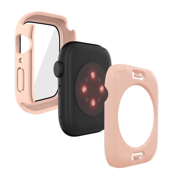 Apple Watch (41 mm) elegant cover med indbygget hærdet glas - Lyserød Pink