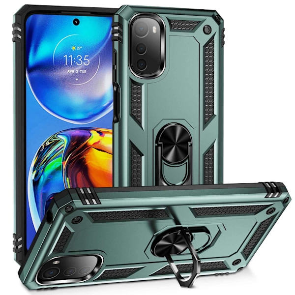 Bofink Combat Motorola Moto E32 Etui - Sortliggrøn Green
