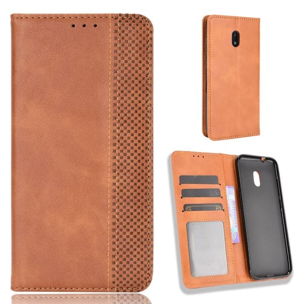 Bofink Vintage Nokia C1 Plus Lær Etui - Brun Brown