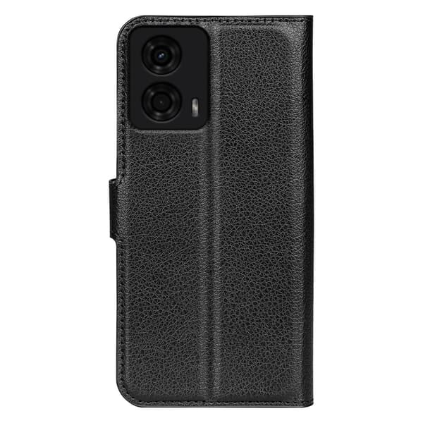 Klassisk Motorola Moto G24 flip etui - Sort Black