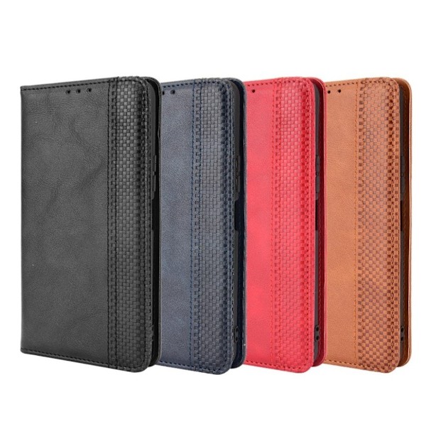 Bofink Vintage Vivo iQOO Z3 / Y72 5g Nahkakotelo - Punainen Red